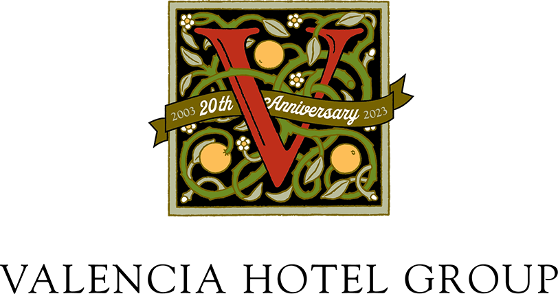 Valencia Hotel Group 20th Anniversary Logo